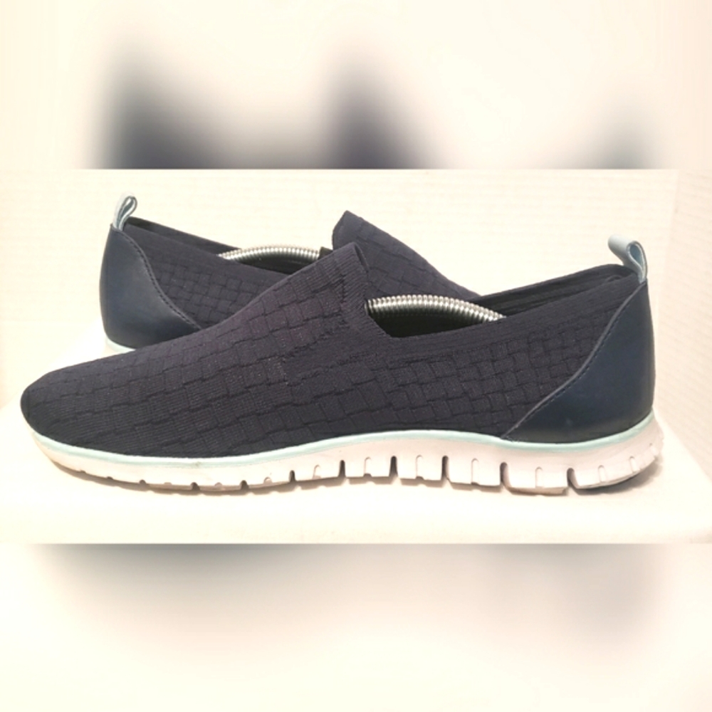 Cole Haan | Zerogrand Distance Slip-On Marine Blue Knit Shoes Size 8.5M - Picture 5 of 11